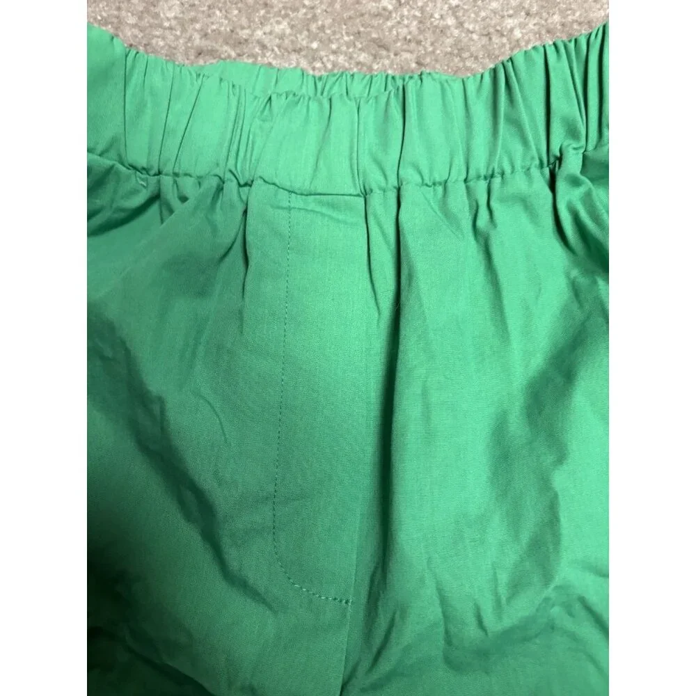 Artizia Babaton Green High Waist Shorts 4-1/4” Inseam Pockets Women's Size 4 - Picture 3 of 8